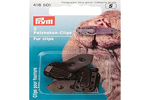 Prym 416501 Pelzhaken braun Fur Clips, Fell, 2 Stück von Prym