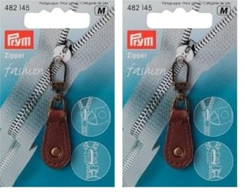 Prym 482.145 Zipper, Metal, braun (Packung mit 2) von Prym