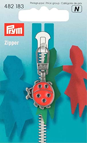 Prym 482.183 Zipper, Metall, Red, Black von Prym