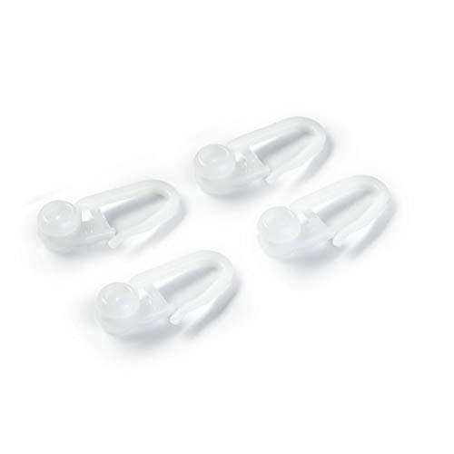 Prym 526301 Innenlaufrollen mit Faltenhaken 8 mm weiß, Kunststoff, White, Laufrollen, 50 Stück von Prym