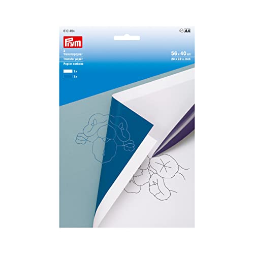 Prym 610.464 Blue & White Transfer Paper, Papier, One Size von Prym