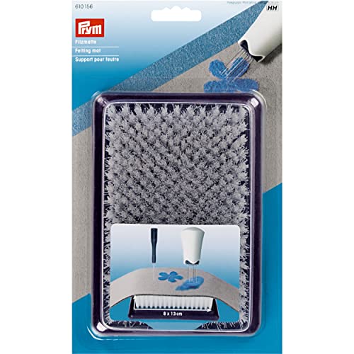 Prym 610156 Filzmatte 8 x 13 cm Felting Mat, Kunststoff, Blue, One Size von Prym