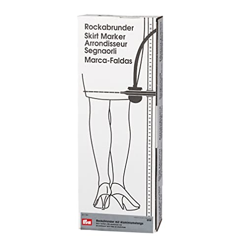 Prym 611-767 611767 Rockabrunder MET 80 cm Rock-Marker, Metall, grau von Prym