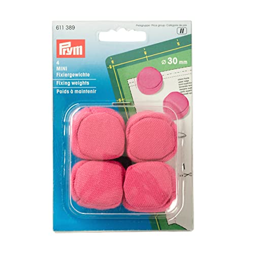 Prym 611389 Fixiergewichte Mini, 30 mm pink von Prym