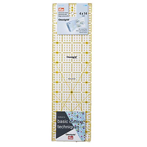 Prym 611477 Universal 4 x 14 inch Omnigrid Lineal, Kunststoff, transparent von Prym