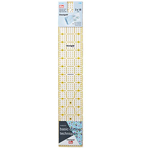 Prym 611646 Lineal 3 x 18 inch, Transparent von Prym