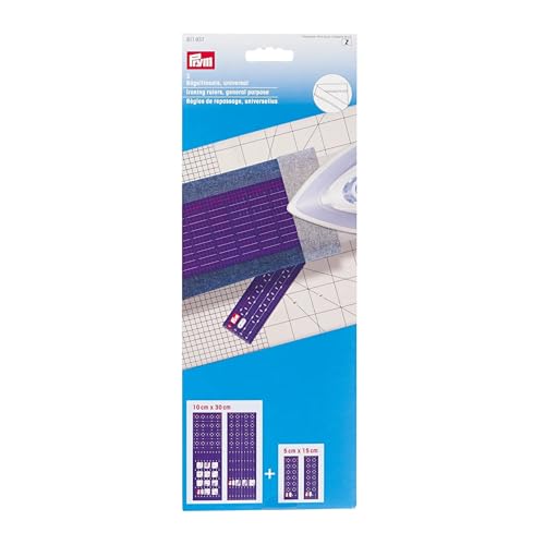 Prym 611937 Bügellineale universal Lineal, Kunststoff, Lila von Prym