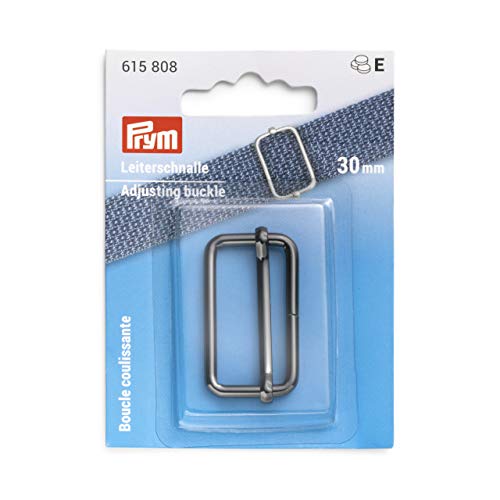 Prym 615808 30 mm Gunmetal Leiterschnalle, Stahl von Prym