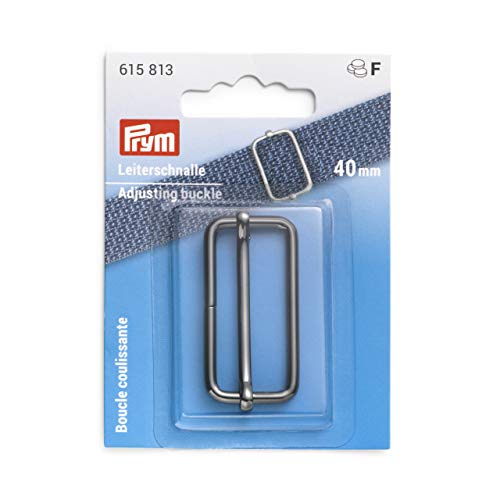 Prym 615813 40 mm Gunmetal Leiterschnalle, Stahl von Prym