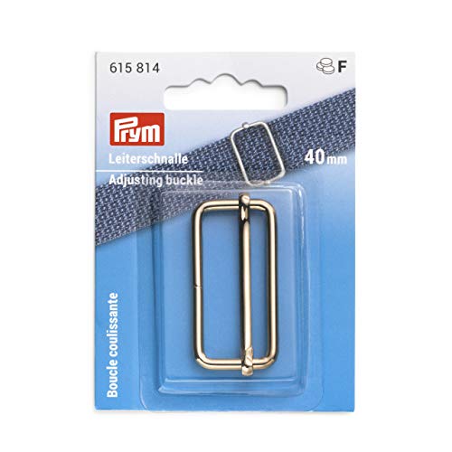 Prym 615814 40 mm New Gold Leiterschnalle, Stahl von Prym