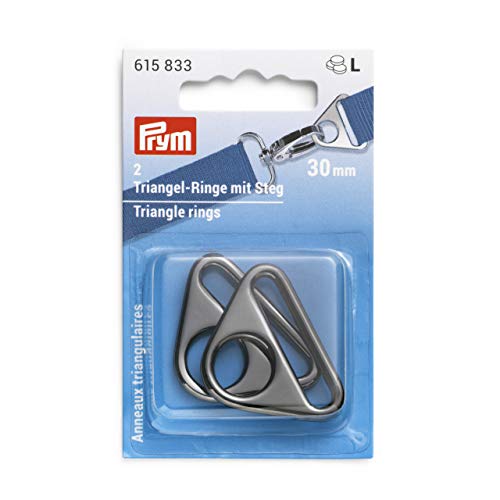 Prym 615833 Steg 30 mm gunmetal Triangel-Ringe, Zinklegierung PRYM_615833-1 von Prym