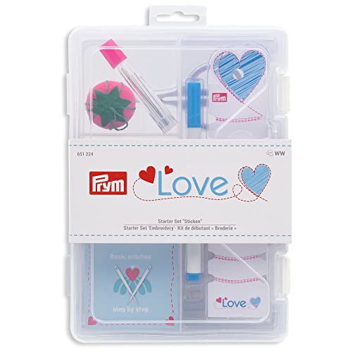 Prym 651.224 Embroidery Beginner Set, Kunststoff, Mehrfarbig, Einheitsgröße von Prym