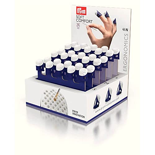 Prym 651750 Fingerhüte, Plastic, Weiss, Eine Grösse, 30 Count von Prym