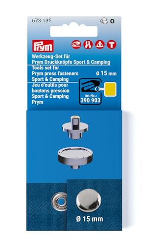 Prym 673135 Werkzeug-Set für Prym Druckknöpfe Sport & Camping, 15 mm, gelb von Prym