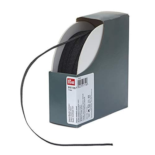 Prym 910109 Super-Elastic 7 mm schwarz, Polyester von Prym