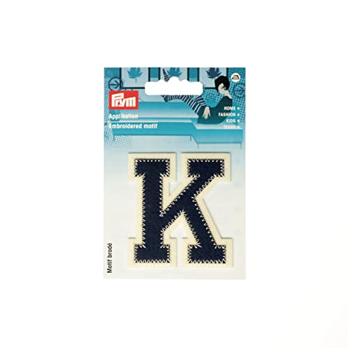 Prym 924510 Applikation Buchstabe K blau/ecru von Prym