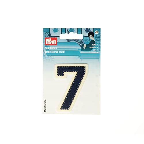 Prym 924532 Applikation Zahl 7 blau/ecru Prym 924532 Applikation Zahl 7 blau/ecru von Prym