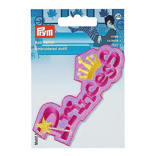 Prym 925331 Princess pink Applikation, rosa, 41 x 100mm von Prym