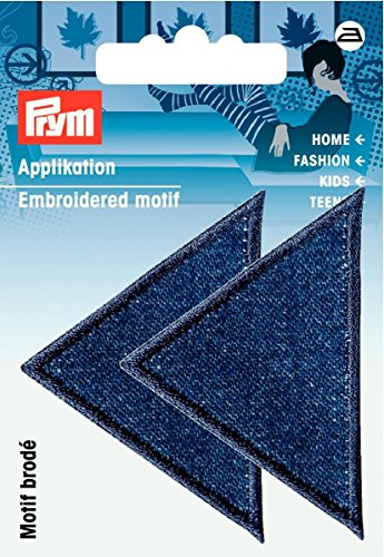 Prym 925470 Applikation Dreiecke groß Jeans dunkel von Prym