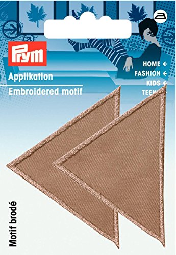 Prym 925475 Applikation Dreiecke groß Dunkelbeige von Prym