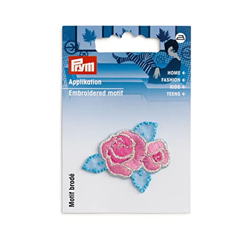 Prym 926689 Applikation Blume pink/blau von Prym