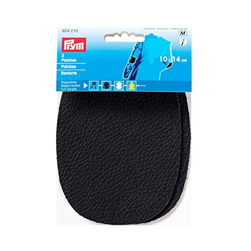 Prym 929270 Patches Nappaleder (nähen) 10 x 14 cm schwarz von Prym