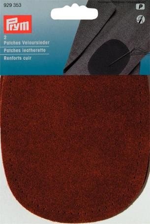 Prym 929353 Patches Veloursleder (nähen) 10 x 14 cm, Beige von Prym