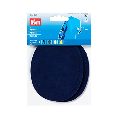 Prym 929361 Patches Veloursleder (nähen) 9 x 11 cm marine von Prym