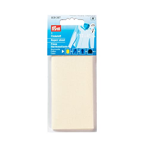 Prym 929397-1 Flickstoff, Baumwolle, beige, 45 x 12 cm, ecru, 1 Stück von Prym