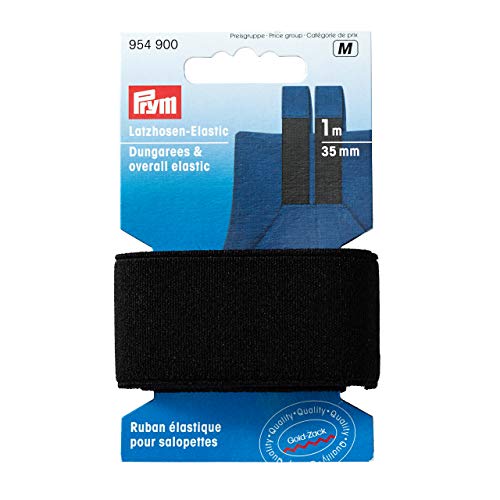 Prym 954900 Latzhosen-Elastic 35 mm schwarz von Prym