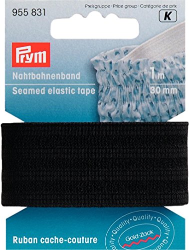 Prym 955831 Nahtbahnenband 30 mm schwarz von Prym