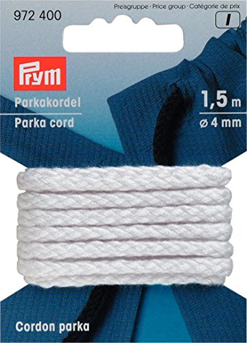 Prym 972400 Anorak- und Parkakordel 4 mm weiß von Prym