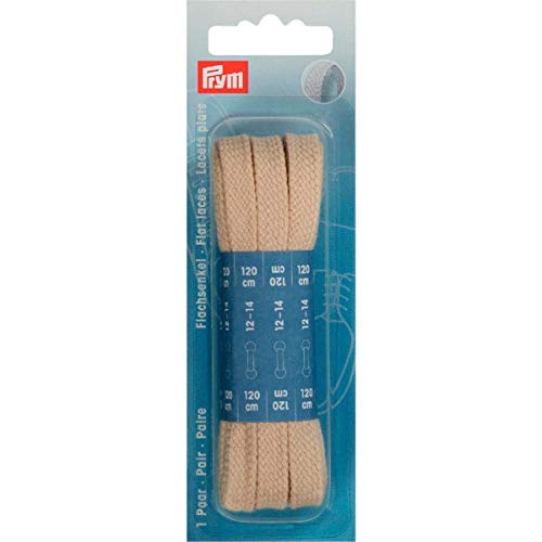 Prym 974732 Flachsenkel 8 x 1200 mm beige, Baumwolle, 120 cm x 8 mm, 2 Stück von Prym