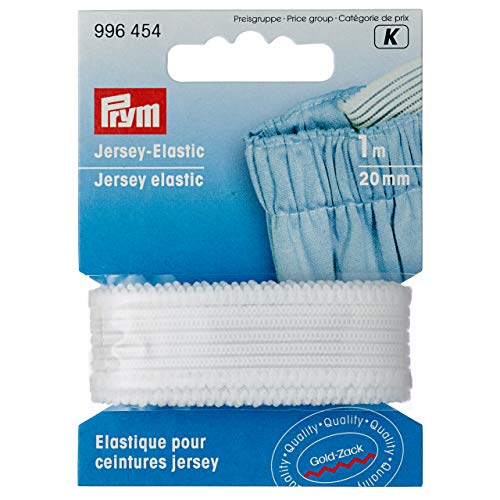 Prym 996.454 Elastic, White, One Size von Prym