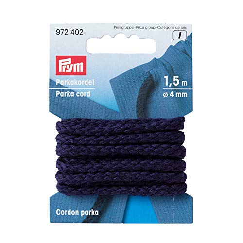 Prym Anorak-und Parkakordel Marine, 100% PAN, Ø 4 mm von Prym