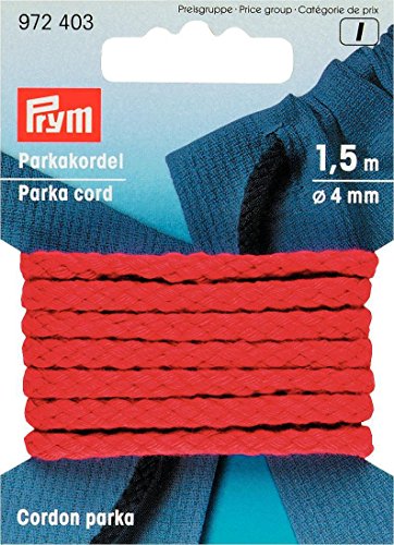 Prym Anorak-und Parkakordel rot, 100% PAN, Ø 4 mm von Prym