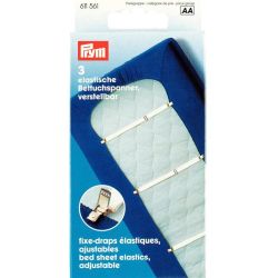 Betttuchspanner weiß 18mm 3 Stück von Prym