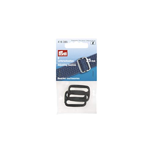 Prym Buckles, Kunststoff, Black, 25 mm, schwarz, 2 Stück von Prym