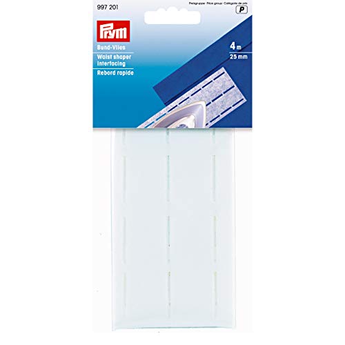 Prym 997201 Bund-Vlies perforiert 25 mm weiß, Polyester von Prym