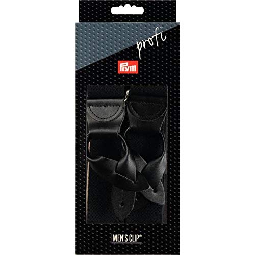 Prym Clip, Grey, XL 35 mm/125 cm, schwarz, Leinenoptik mit von Prym