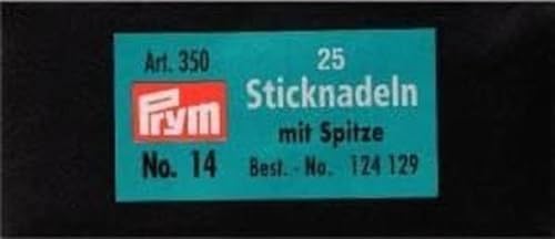 Prym Consumer Sticknadeln, Silber, Nr.14, 60 x 1,9 mm, 25 Stück von Prym