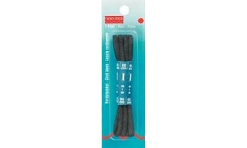 Prym Cord Laces, Black, 75 cm x Ø 5 mm, schwarz, 2 Stück von Prym