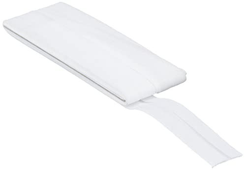 Prym Cotton Bias Binding 40/20mm White 3.5m Schrägband Baumwolle, 40/20 mm, 3,5 m, weiß, 100% CO, Falzung von Prym