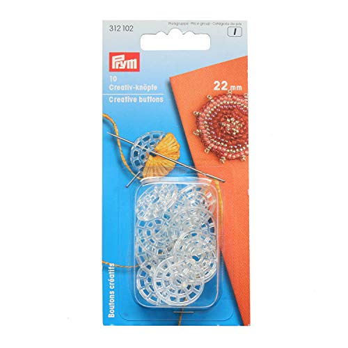 Prym 312.102 Buttons, Transparent, One Size von Prym