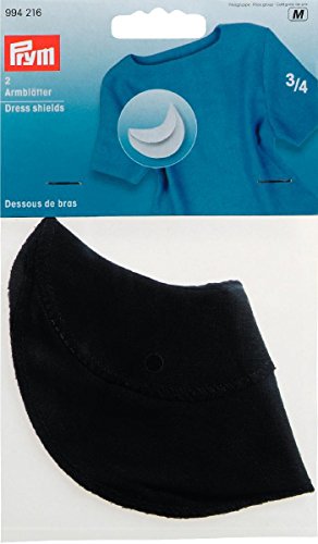 Prym Dress Shields Größe 3/4 schwarz 100% Baumwolle von Prym