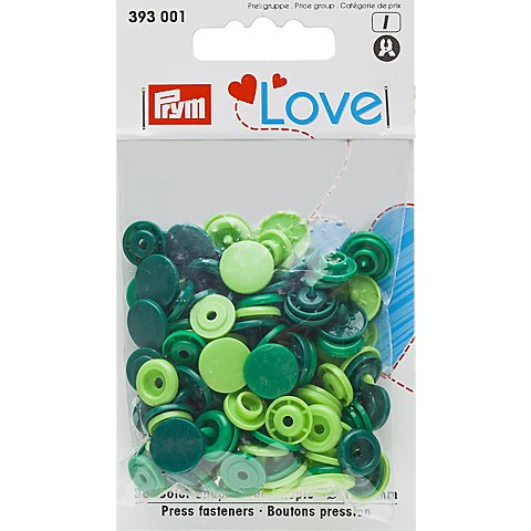 Prym Druckknöpfe "Color Snaps", grün color, 12,4 mm Ø, 30 Stück von Prym