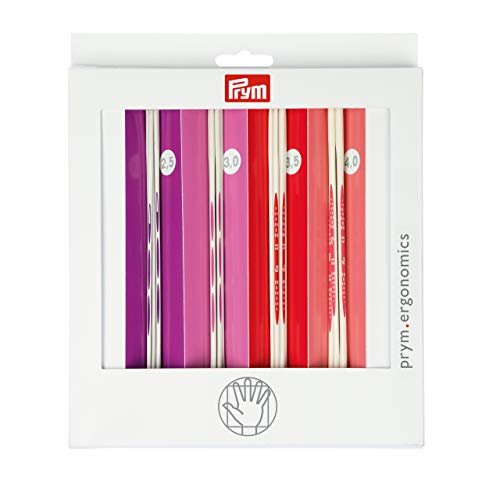 Prym 194000 Strumpfstricknadel Set prym.ergonomics, 2,5-4,0mm, Kunststoff, Weiß, 2,5-4 mm von Prym