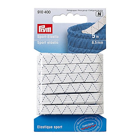 Prym Gold-Zack Sport-Elastic, Breite: 8,5 mm, Länge: 5 m von Prym