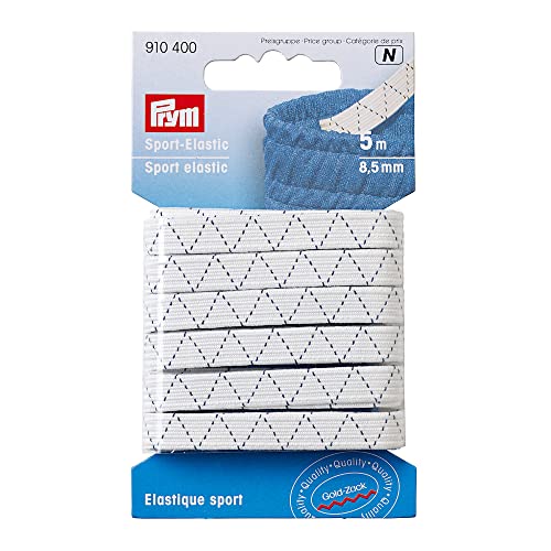 Prym Consu 910.400 Elastic, Elastisch, White, 8,5 mm, weiß, 5 m von Prym