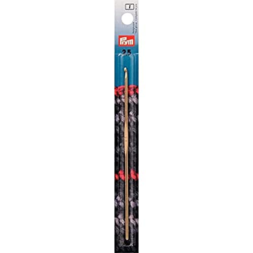 Prym Häkelnadeln ohne Griff ALU 14 cm 2,50 mm silberfarbig Woll-Häkelnadel, Aluminium, 2,5 mm von Prym